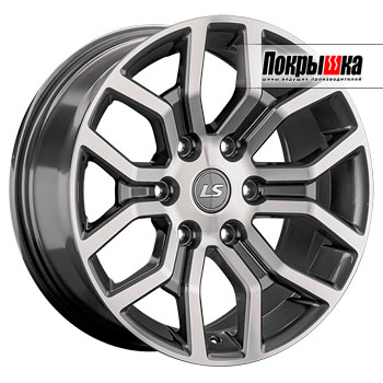 LS Wheels LS-1367 (GMF) 8.5J R17 6x139.7 ET-3 Dia-100.1