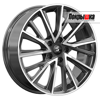 Premium Series KP010 (Diamond Black Gris) 7.5J R18 5x112 ET-4 Dia-57.1