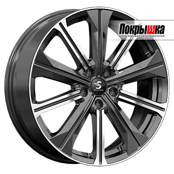 Premium Series KP013 (Diamond Black Gris) 7.0J R19 5x114.3 ET-4 Dia-66.6