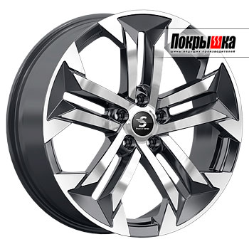 Premium Series KP015 (Diamond Black Gris) 7.5J R19 5x108 ET-36 Dia-65.1