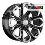 LS Wheels LS-1366 (BKF) 9.0x17 6x139.7 ET-20 DIA-106.1