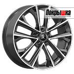 Premium Series KP012 (Diamond Black Gris) 7.0x18 5x108 ET-33 DIA-60.1