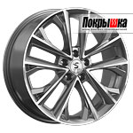 Premium Series KP012 (Diamond Gloss Graphite) 7.0x18 5x108 ET-33 DIA-60.1 для JETOUR X70 Plus I 1.5