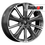 Premium Series KP013 (Diamond Black Gris) 7.0x19 5x108 ET-33 DIA-60.1